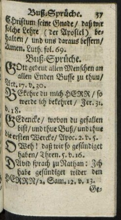 Buß-Sprüche.