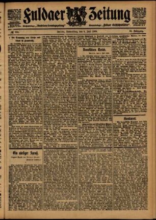 Ausgabe vom Donnerstag, den 06. Juli 1905.