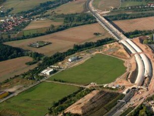 Jena, BAB A 4, Lobdeburg-Tunnel