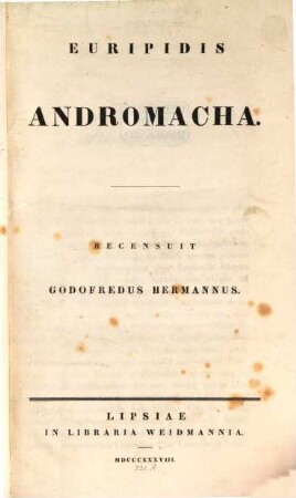 Euripidis Tragoediae. 2,2, Andromacha