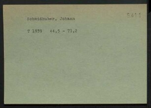Schmidhuber, Johann