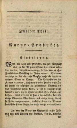 Gemälde von Sardinien, in historischer, politischer, geographischer und naturhistorischer Hinsicht. 2