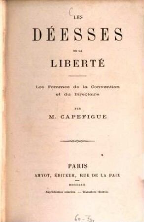 Les déesses de la liberté : les femmes de la convention et du directoire