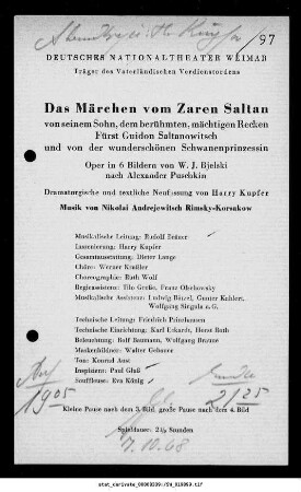 Das Märchen vom Zaren Saltan [...]
