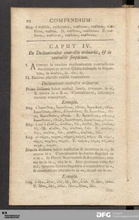 Caput IV. De Declinationibus contractis ordinariis, & de contractis simplicium
