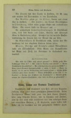 Klima, Anbau und Producte Deutschlands