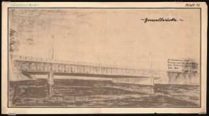 Verkehrsverbindung über die Havel, Berlin-Spandau Schinkelwettbewerb 1931: Havelbrücke. Perspektivische Ansicht