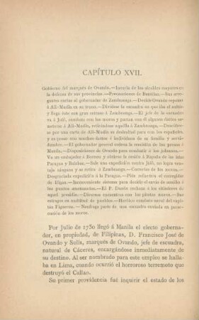 Capítulo XVII. Gobierno del marqués de Ovando ...