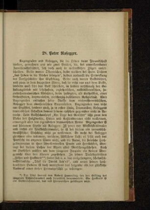 28. Peter Rosegger.