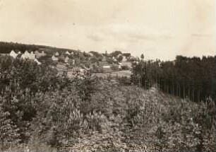 Erzgebirge. Blick auf Oberpfannenstiel bei Aue.