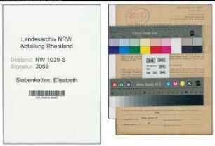 Entnazifizierung Elisabeth Siebenkotten , geb. 24.06.1905 (Putzmachermeisterin)