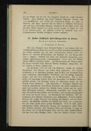 35. Gustav Nachtigals Erforschungsreisen im Sudan.