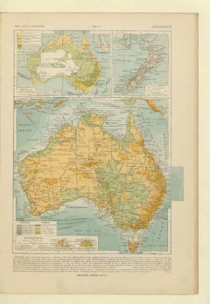 Australie, Australie Carte économique, Nouvelle-Zélande
