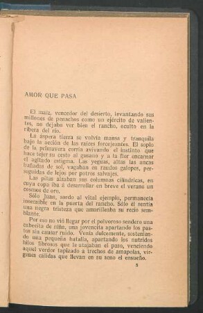 Amor que pasa