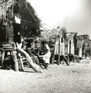 Recife, Brasilien. Favela. Pfahlbauten