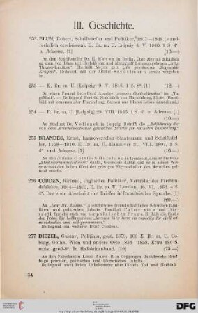 III. Geschichte (Nr. 252-268)
