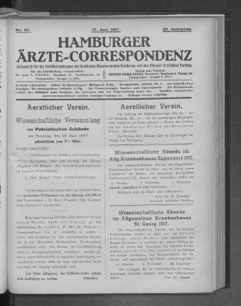 Aerztlicher Verein.