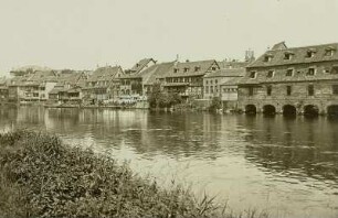 Bamberg, Stadtansicht : Bamberg. Sogenanntes "Klein Venedig" an der Regnitz