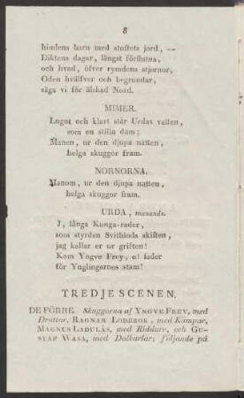 Tredje Scenen.