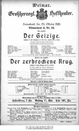 Der Geizige