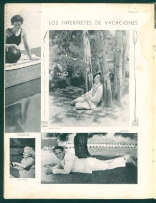 Los intérpretes de vacaciones
