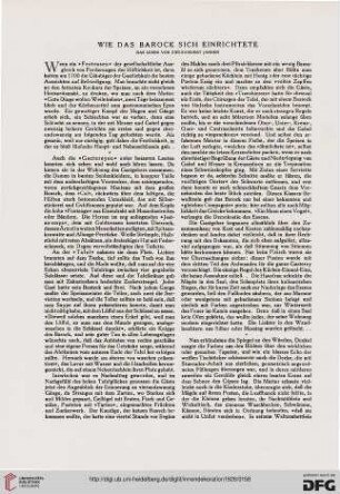 37: Wie das Barock sich einrichtete, [1] : das Leben vor zweihundert Jahren