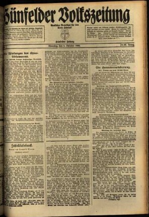 Ausgabe vom Dienstag, den 05. Oktober 1920.