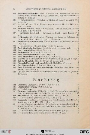 Nachtrag (Nr. 844-908)