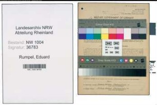 Entnazifizierung Eduard Rumpel , geb. 20.07.1913 (Lokheizer)