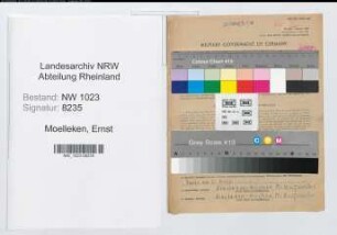 Entnazifizierung Ernst Moelleken , geb. 07.04.1922 (Dipl.-Landwirt, Kaufmann)