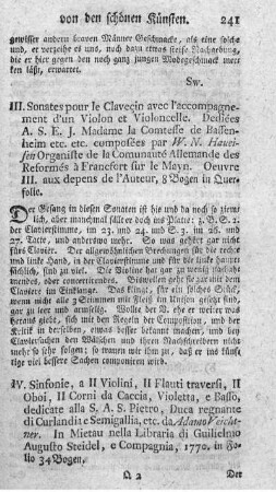 IV Sinfonien.