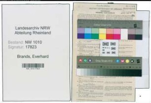 Entnazifizierung Everhard Brands , geb. 04.08.1890 (Bahnbeamter)