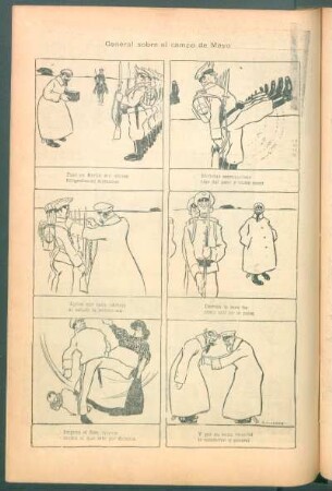 General sobre el campo de Mayo - [Cómic]
