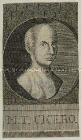 Porträt des römischen Politikers Marcus Tullius Cicero