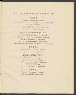 [Im gleichen Verlag erschienen - Verlagsprogramm]