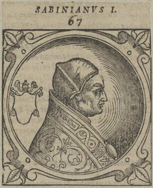 Bildnis von Papst Sabinianus