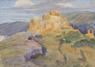 Akropolis in Abendsonne