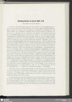 Strukturprobleme im System MgCl2-H2O