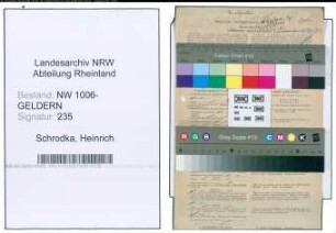 Entnazifizierung Heinrich Schrodka , geb. 27.08.1916 (Vers.Angestellter)