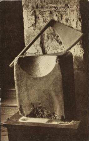Execution Block and Axe. Tower of London.