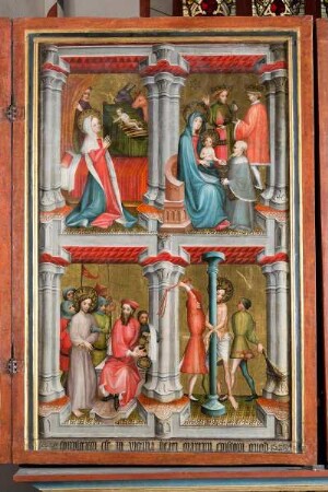 Jakobusaltar — Szenen aus der Legende um Jesus Christus — Altarflügel (Außenseite)