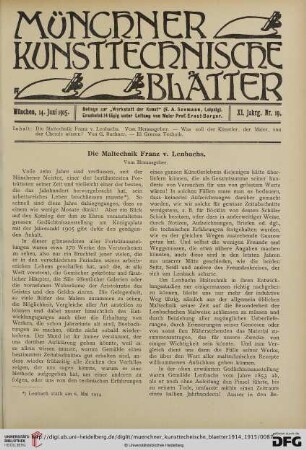 Nr. 19 (14. Juni 1915)