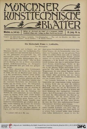 Nr. 19 (14. Juni 1915)