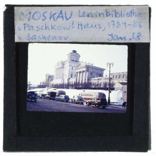 Moskau, Russische Staatsbibliothek,Moskau, Paschkow-Haus