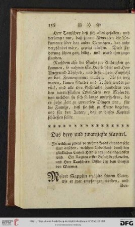 Das drey und zwanzigste Kapitel