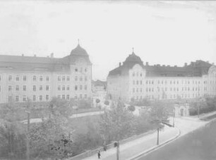 Bautzen. Husarenkaserne (1906/1910). Straßenansicht von Nordwest