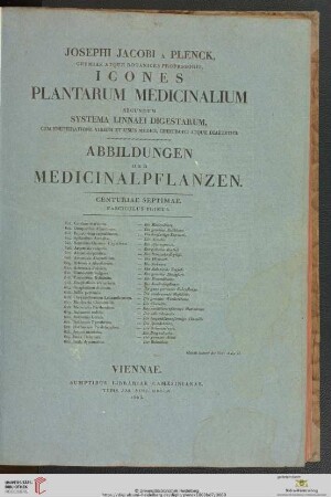 Centuriae septimae fasciculus primus