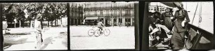 Kodak-Filmstreifen mit zwei Fotos aus Dijon und ein Einzelfoto (unbekannter Aufnahmeort)