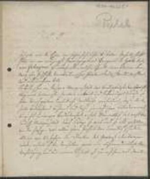 Brief von Karl Julius Perleb an Regensburgische Botanische Gesellschaft