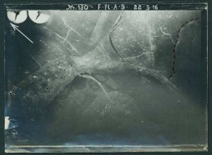 Foto der feindlichen vorderen Linie südöstlich von Cléry(-sur-Somme) (Luftbild)